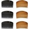VICZON 6 Pezzi Pettine per Capelli Laterali in Plastica Pettine Francese Fermagli per Capelli con 23 Denti, Capelli Lisci Fermacapelli Capelli Pettini Accessorio per le Donne Ragazze
