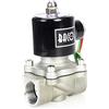 BACOENG AC 220V 3/4" Elettrico elettrovalvola Acciaio Inossidabile Solenoid Valve per Acqua Aria Olio NC