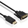 HDSupply DC045-050 Cavo di collegamento DisplayPort / DVI (connettore DisplayPort - connettore DVI single link), contatti dorati, 5,00 m, nero