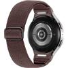 MoKo Cinturino in Nylon con un Clic Compatibile con Samsung Galaxy Watch 7 6 5 4 FE 40mm 44mm/6 4 Classic 43mm 47mm 42mm 46mm/5 Pro 45mm, Cinturino Sportivo Elastico per Donna Uomo, Viola Fumé