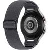 MoKo Cinturino in Nylon con un Clic Compatibile con Samsung Galaxy Watch 7 6 5 4 FE 40mm 44mm/6 4 Classic 43mm 47mm 42mm 46mm/5 Pro 45mm, Cinturino Sportivo Elastico per Donna Uomo, Grigio Scuro