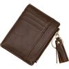 LJCZKA Porta Carte di Credito Sottile Donna, Portafoglio Sottile con Portamonete, Porta Tessere Donna Sottile con Blocco RFID