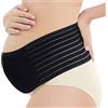 HTRTRR Fascia per la pancia di maternità Fascia per la pancia post-partum morbida e traspirante, Adatta alle donne in gravidanza (nero)