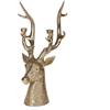 BIANCHI DINO Portacandela Natalizio Renna 44,5cm Oro Poliresina