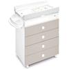 Cam Fasciatoio Cassettiera ASIA BIANCO Con Cassetti TORTORA COLORE C261 Orso di Cam