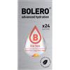 Bolero Drink 24 Bustine 3 gr grammi Sticks Frutta Preparato Polvere Solubile Per Bevanda Fresca in Acqua Prodotto, 72 grammi dolcificato alla stevia (Ice Tea Peach)