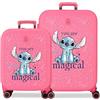 Disney Joumma You are Magical - Valigia rigida 55/70 cm, 7,5 kg, chiusura TSA, ABS integrato, 7,5 kg, 116 l, bagaglio a mano