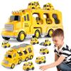 BLmukce Camion di trasporto per 3-6 anni, vigili del fuoco 7 in 1 con suono e luce, giocattolo per bambini, auto, regalo di compleanno, giocattolo per ragazzi e ragazze di 3, 4, 5, 6 anni