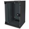 DIGITUS armadio di rete 10 pollici - 9RU - montaggio a parete - HxLxP 464x312x300mm - carico massimo 30kg - profondità utile 240mm - nero