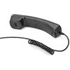 DIGITUS Microfono USB per comunicazioni VoIP - Adattatore USB con cavo a spirale - Plug and Play - Nero