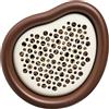 Elho Organic Bee Hotel 25cm - Rifugio per Insetti per Api - 100% Plastica Riciclata - L27.4 x B16.8 x H25.4 cm - Chestnut Brown