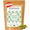 MoriVeda Compresse Moringa Energy 3800 mg, con vitamine, proteine e aminoacidi, scorta per 60 giorni in qualità ayurvedica di alto livello, vegane e senza glutine, 120 compresse