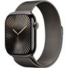 Apple Watch Series 10 GPS + Cellular 46mm Slate Titanium Case with Slate Milanese Loop - M/L