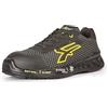 U-POWER DON'T WORRY... BE HAPPY! U-Power Matt S3 SRC CI ESD RV20014 Nero Giallo Scarpe antinfortunistiche, Scarpe da ginnastica unisex leggere antiperforazione, Suola in rafia, Inserto Infinergy, con puntale in Alluminio