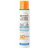 Garnier Ambre Solaire Advanced Sensitive Kids Ceramide Protect Spray Aerosol Anti-Sabbia SPF50+, 150 ml
