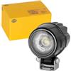 HELLA 1G0 995 050-021 LED-Faro da lavoro, Modul 50, 24/12/36/48V, 800lm, avvitato/Montaggio, esterno, verticale, Illuminazione a lungo raggio, Spina Spina DEUTSCH