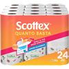 Scottex Quanto Basta, Carta Cucina, Opzione Mezzo Strappo, Con Carta certificata FSC, Confezione da 24 Maxi Rotoli