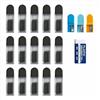 Icyowls 155 pezzi Mine di ricambio per compasso 2B, mine per compasso con gomma, mina diametro 2,0 mm, incluso 150 pcs mine di ricambio, 3 pcs temperini, 2 pcs gomme per scuola ufficio disegno