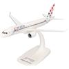 Herpa Snap-Fit modellino aereo Croatia Airlines Airbus A220-300 - 9A-CAE Zagabria, miniatura in scala 1:200, pezzo da collezione, modello con base, plastica
