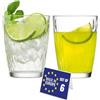 NORDIC SCHILLER Bicchieri da Acqua Moderni, Set 6 415 ml, 100% SENZA PIOMBO, Bicchieri per Succhi, Bicchieri d'Acqua, Drinking Glass Tumblers