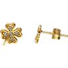 Gioielleria Lucchese Oro Orecchini Quadrifoglio Oro Giallo GL102090
