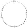 Gioielleria Lucchese Oro Bracciale Rosario Unisex Oro Bianco GL102093