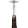 Ke Grill KE52920/M Stufa Fire Glass Fungo per Esterni Colore Moka Marrone Gas Bombola Trasportabile Potenza 13 kW 20MQ