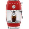 SMEG ECF03RDEU Macchina da caffè espresso manuale con cold Brew, Rossa