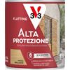 V33 128543 Flatting ALTA PROTEZIONE Trasparente Incolore Brillante Clima Estremo 0,750 ml.Vernice Per Legno da Esterno