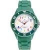 Alienwork Kids Orologio di Apprendimento Bambini Ragazzi Ragazze Verde esercito Bracciale in Silicone Multicolore bambini Impermeabile 5 ATM Tempo di Apprendimento