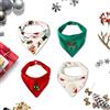 Little Dimsum Christmas Bavaglino Neonato Confezione da 3 Disegni Bandana Bavaglini con Bottoni Regolabile Bavaglino Bambini bandana assorbente morbido, Cotone 1-3 anni (Christmas 4-Piece Bib)
