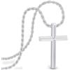 SERASAR Collana Croce da Uomo Catena con Ciondolo 50cm Gioielli in Argento Idea Regalo per di Gesù