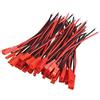 HALJIA 20 paia 100 mm 10 cm JST connettore 2 pin cavo cavo della linea filo maschio + femmina per lampada LED Strip RC giocattoli batteria