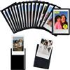 Puasok 15 Cornice Magnetica per Frigorifero Portafoto,Cornici Magnetiche per Polaroid Instax Mini Pellicole,Cornice Picture Frames Magnetic Photo Pockets per Frigoriferi,Superfici in Metallo(9,5x6,5 cm,Nero)