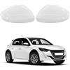 TTCR-II 2 PCS Calotte Specchietti Compatibile con Peugeot 208 Copri Specchietti 2012 2013 2014 2015 2016 2017 2018 2019, Sinistra + Destra Laterale Copri Specchietto Retrovisore 208-Bianco Brillante