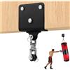 BlyeMichdi Gancio da Soffitto, Staffa da Soffitto per Sacco da Boxe in Acciaio Inossidabile fino a 453 kg, Supporto per Sacco da Boxe Montaggio a Parete 360 Rotante Gancio, Fitness MMA Grappling Muay Thai