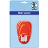 Ursus 19470004 - Perforatrice con Leva, Misura Piccola, Motivo: Trenino 16 mm, Rosso