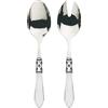 Bugatti ALC1T-N4214/15 Aladdin - Set di 2 Posate da Insalata, in ABS e Acciaio, 30,5 x 14 x 3 cm, Colore: Trasparente