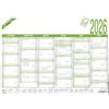 Zettler Agenda lavorativa riciclaggio 2026 - A4 (29,7 x 21 cm) - 6 mesi su 1 pagina - Angelo blu - Calendario da tavola - Agenda annuale - 907 - 0700