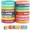 QINGYIWL Braccialetti motivazionali, 60 pezzi, in silicone, con frasi ispiratrici, idea regalo per adolescenti, studenti