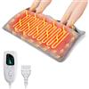 Anpress Scaldapiedi Elettrico 74x40cm, Scalda Piedi Casa Extra Large con 4 Impostazioni del Timer e 6 Livelli di Temperatura e Protezione da Surriscaldamento, Lavabile in Lavatrice, Aatto per Famiglie