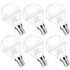 Flaspar Lampadine LED E14, 7W Equivalente a 60W, P45/G45 Lampadina forma di palla da Golf, Attacco Edison E14 (SES), Luce Bianca Calda, Non Dimmerabili, Risparmio Energetico, confezione da 6