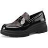 QUEEN HELENA Mocassini Casual Eleganti Francesine Platform Donna X31-43 (Nero, Sistema Taglie Calzature EU, Adulto, Donna, Numero, Media, 39)