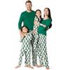 Amazon Essentials Completi Coordinati di Pigiami Natalizi per La Famiglia Donna, Verde Smeraldo Scuro Blu Marino Motivo Scozzese, XL