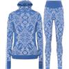 Kari Traa Saga Hood/Saga set intimo da sci, donna, blu