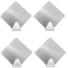 AS ALTSOF Ganci adesivi da parete 4 pezzi, ganci per appendere in acciaio inox, porta asciugamani senza trapano, appendiabiti per bagno, cucina, stracci, asciugamani, appendiabiti (omb)