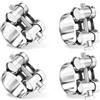 Jyvex 4 Fascetta per Perno Balestra in Acciaio Inox 304 23-25mm