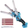 XIIW Levigatrice a nastro senza fili compatibile con batteria Makita 18V, levigatrice per dettagli senza spazzole con 6 velocità, bracci abrasivi da 3/8 e 1/2 e 16 nastri abrasivi (40/60/80/120#) per