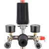Hyuduo Gruppo Staffa per Compressore Aria con Pressostato Regolatore Manometro Accessori Pompa di Ricambio