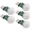 HALJIA, mini sensore umano a infrarossi AM312, modulo sensore PIR a movimento manuale a infrarossi, rilevatore automatico HC-SR312, modulo sensore di induzione umana miniaturizzato DC 2,7 a 12 V